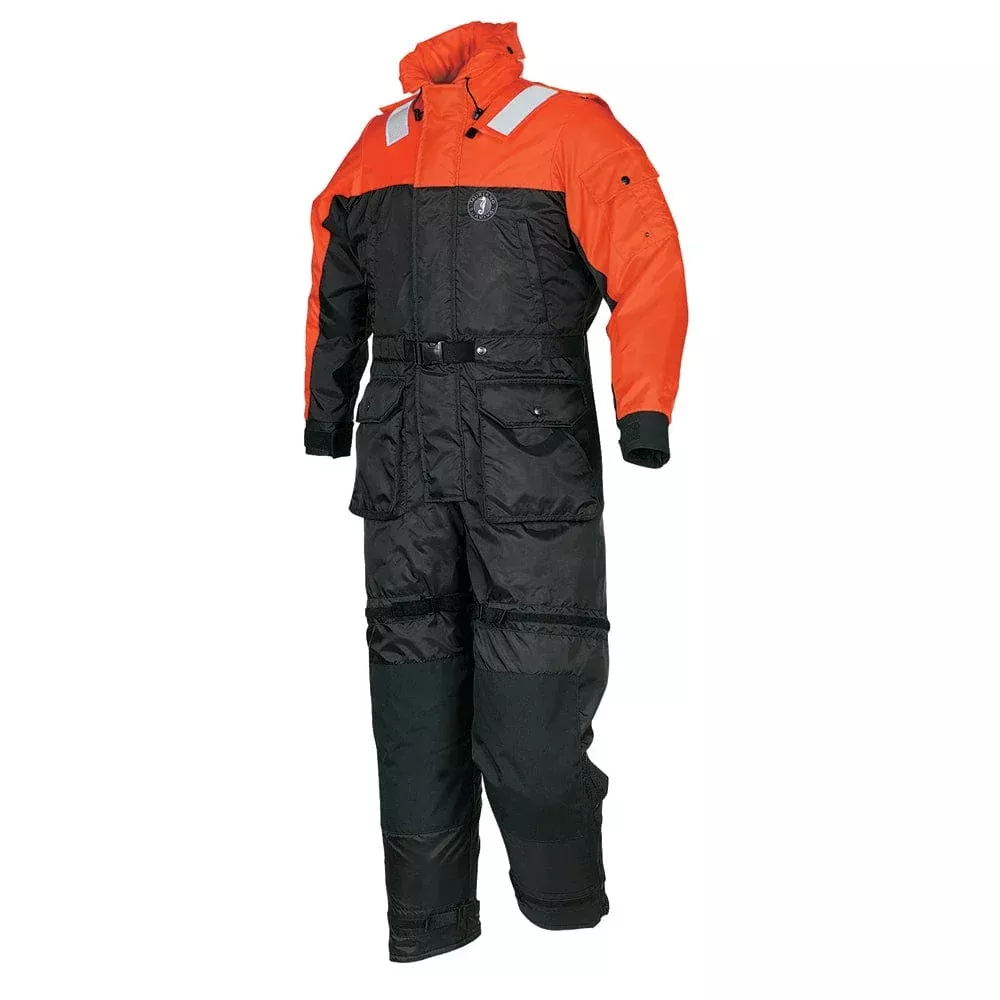 MustangDeluxe Anti-Exposure Coverall & Work Suit – Orange/Black – Large
