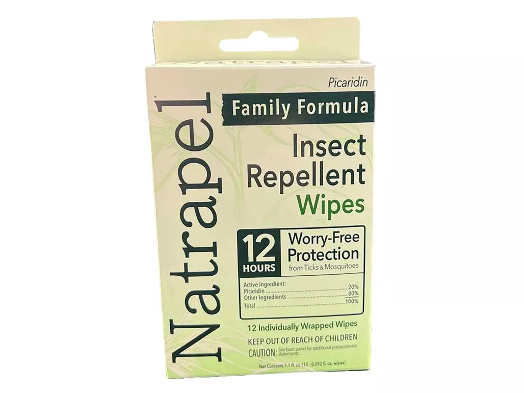 Natrapel Tick & Insect Repellent Wipes 12 Count
