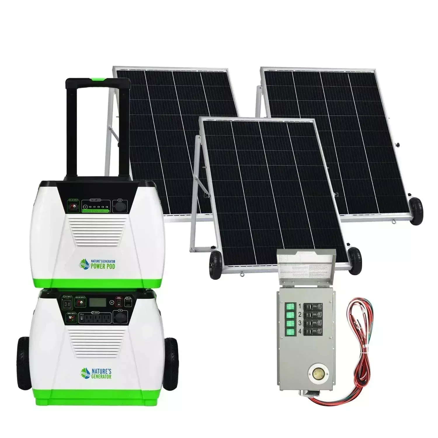 Nature’s Generator 1800W Platinum PE System Solar Power Transfer Kit