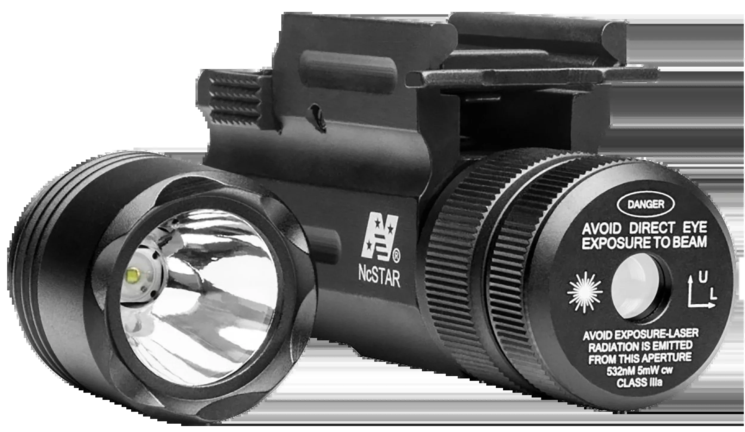 NcSTAR Flashlight & Green Laser Combo, Quick-Release Weaver Mount, 150-Lumen White LED – AQPTFLG