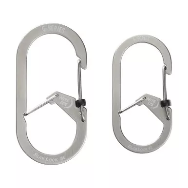 Nite Ize G-Series SlideLock Dual Chamber Carabiner, Stainless