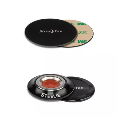 Nite Ize STO-01-R7 Steelie Orbiter Magnetic Socket + Metal Plate