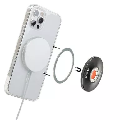 Nite Ize STOMS-01-R8 Steelie Orbiter Plus Magnetic Socket + Metal Ring