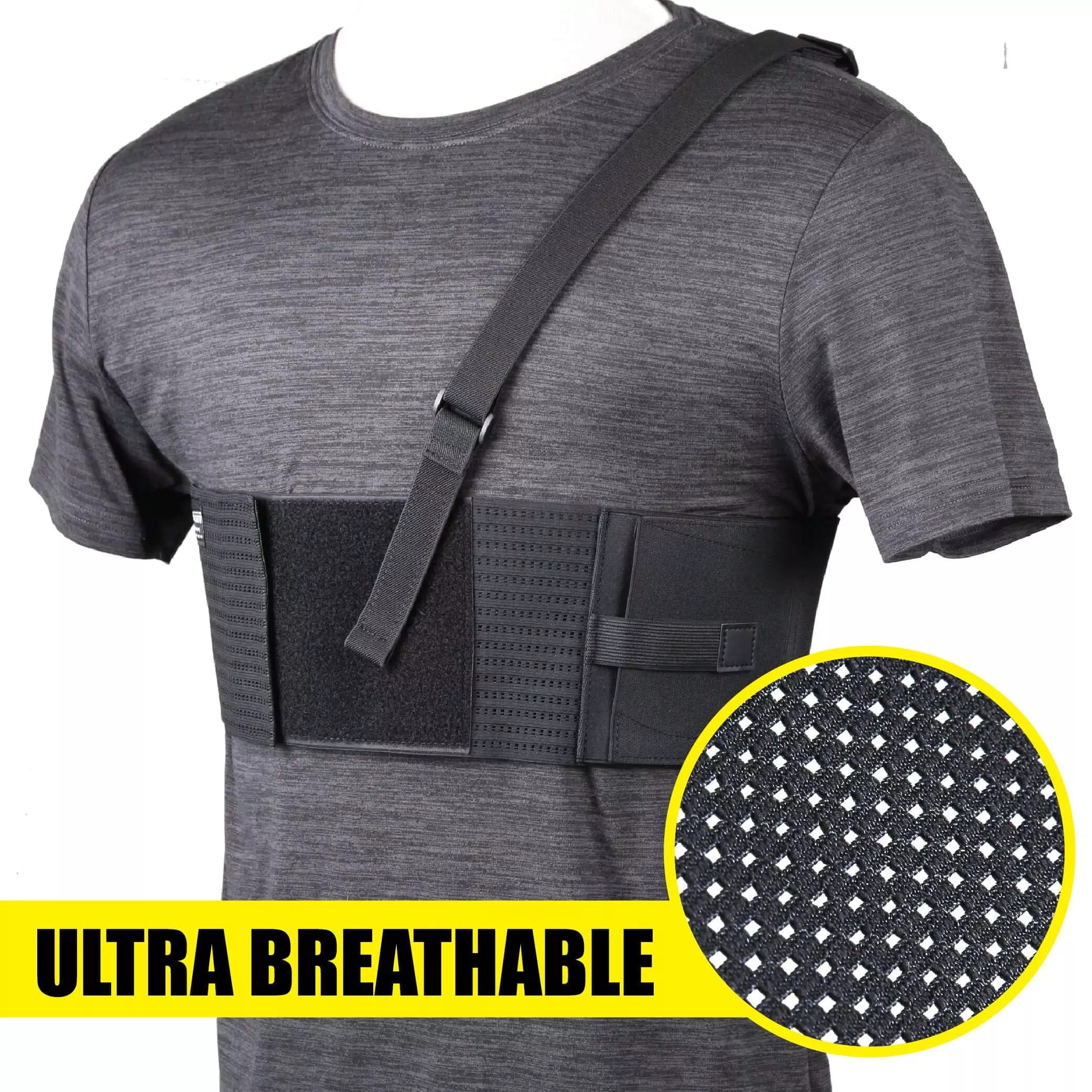 No reviewsPremium skin-friendly material,ultra breathable concealed carry holster that universally fit most sizes of hand guns included a revolver.KEY FEATURES: