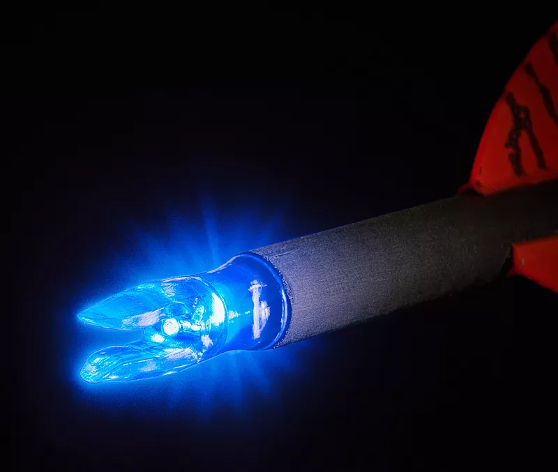 Nockturnal-s Lighted Nock (nt-214) Blue 3-pack