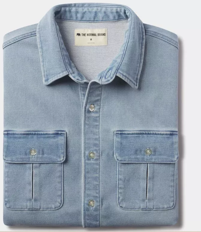 The Normal Brand Comfort Terry Jean Shirt Jacket – S1JCTJSJ