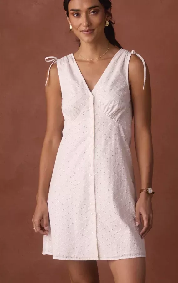 The Normal Brand Eyelet Camille Dress — S2VEYECD