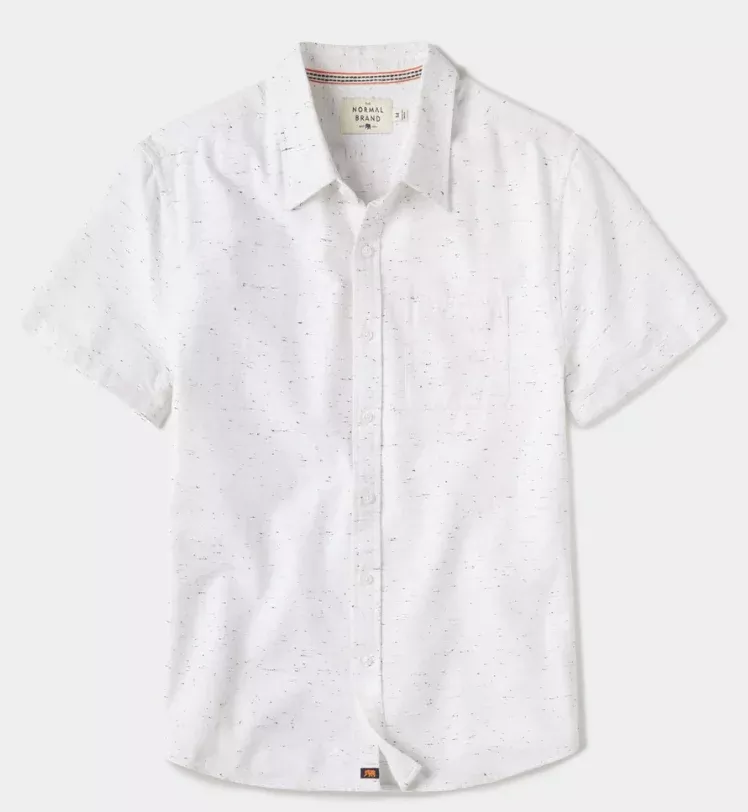 The Normal Brand – Freshwater Short Sleeve Button Up Shirt