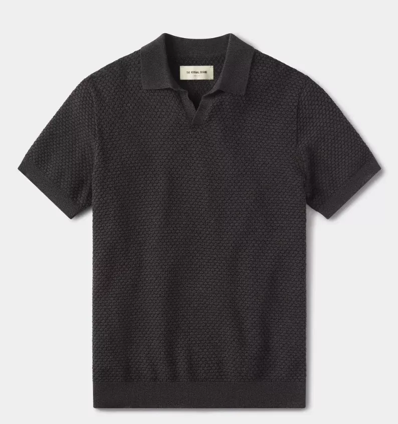 The Normal Brand Robles Knit Jacquard Polo – S1SRKJPL