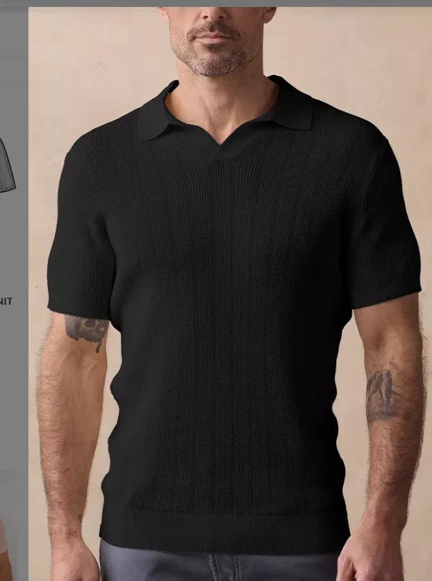 The Normal Brand Robles Textured Knit Polo – S1SRBTKP