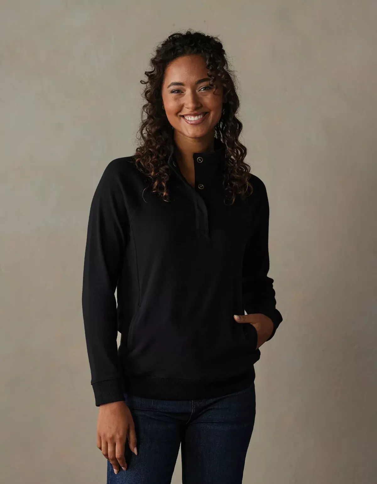 Normal Brand Women’s Puremeso Weekend Snap Pullover – F2PWKSNP