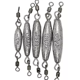 Nova Tackle In-Line Lead Sinker - 5 per bag - 1/4 oz.