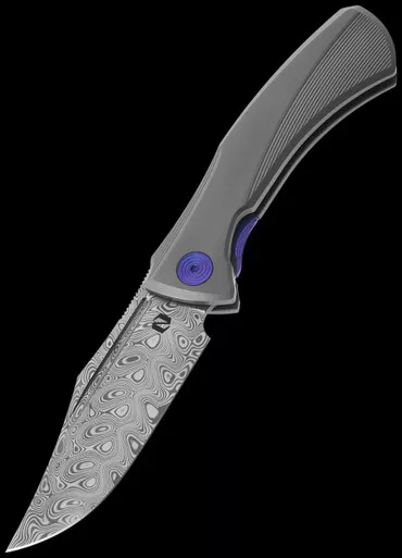 Null Ghoul Hakkapella Damasteel Folding Knife