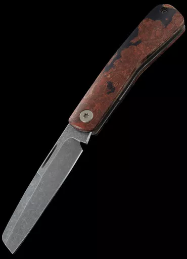 OEG EDC Modern Rag & Burl Micarta Sheepsfoot Custom Knife