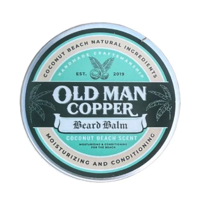 Old Man Copper “Coconut Beach” Coconut Beard Balm 4 oz