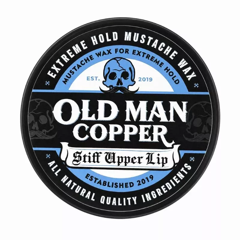Old Man Copper “Stiff Upper Lip”Unscented Competition Mustache Wax 1 oz