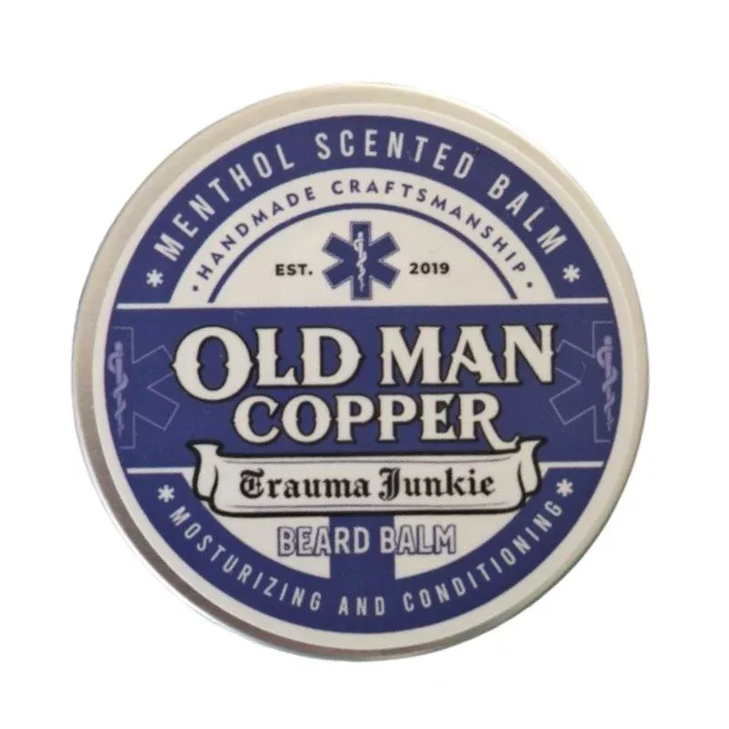 Old Man Copper “Trauma Junkie” Menthol Beard Balm 4 oz