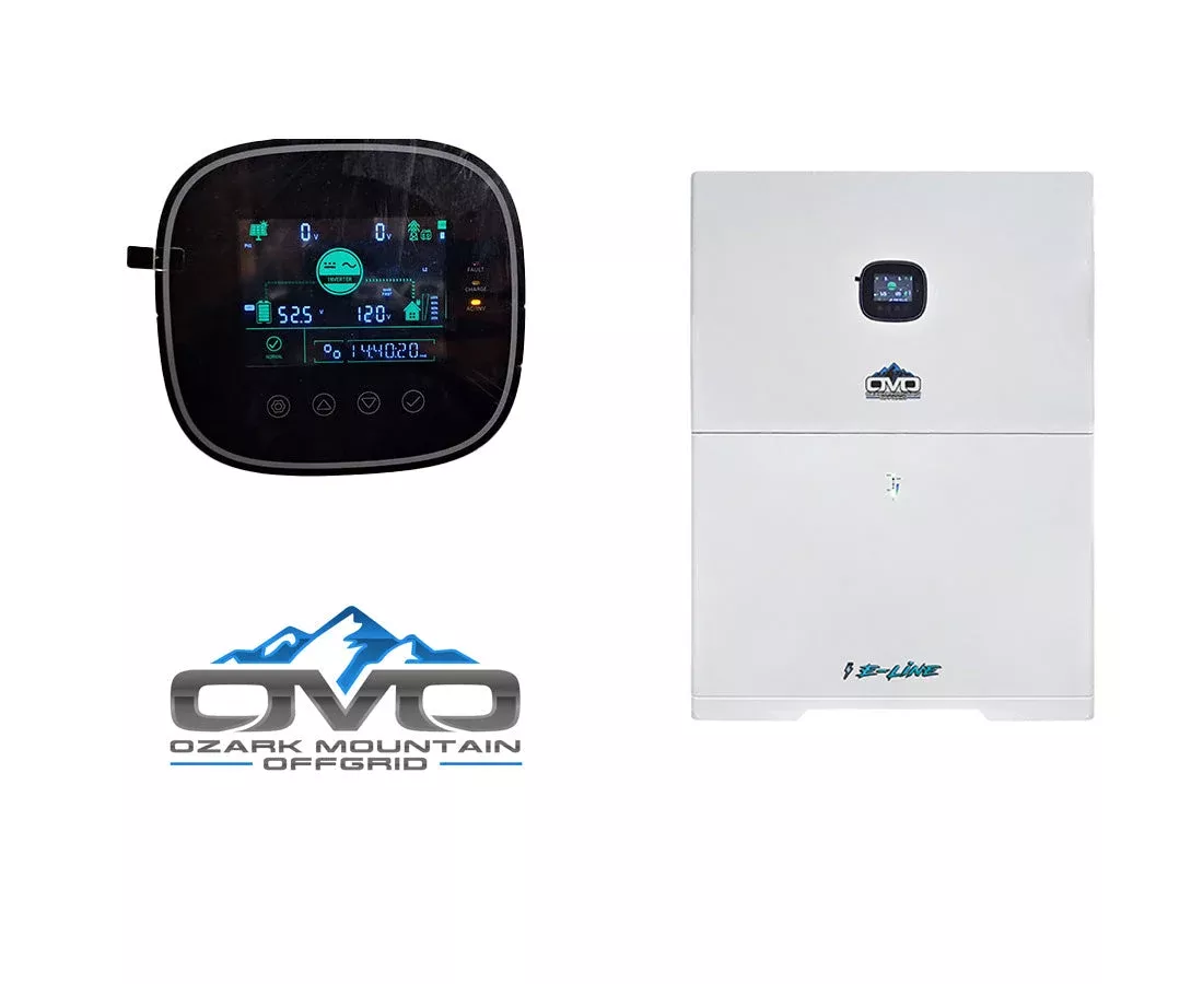 OMO E-Line Inverter + 10.24KW OMO E-Line Lithium Battery