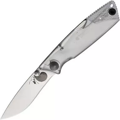 Ontario Lockback Ice Series Clear Handle Folding Knife