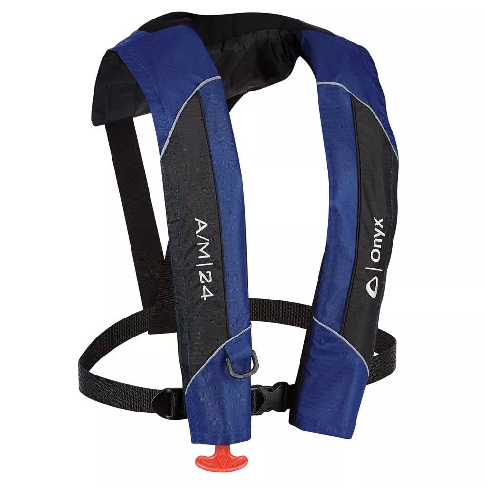 Onyx A/M-24 Automatic/Manual Inflatable PFD Life Jacket – Blue [132000-500-004-15]