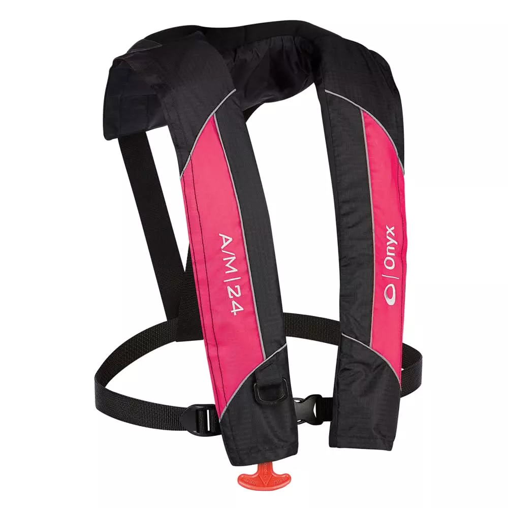 Onyx A/M-24 Automatic/Manual Inflatable PFD Life Jacket – Pink [132000-105-004-14]