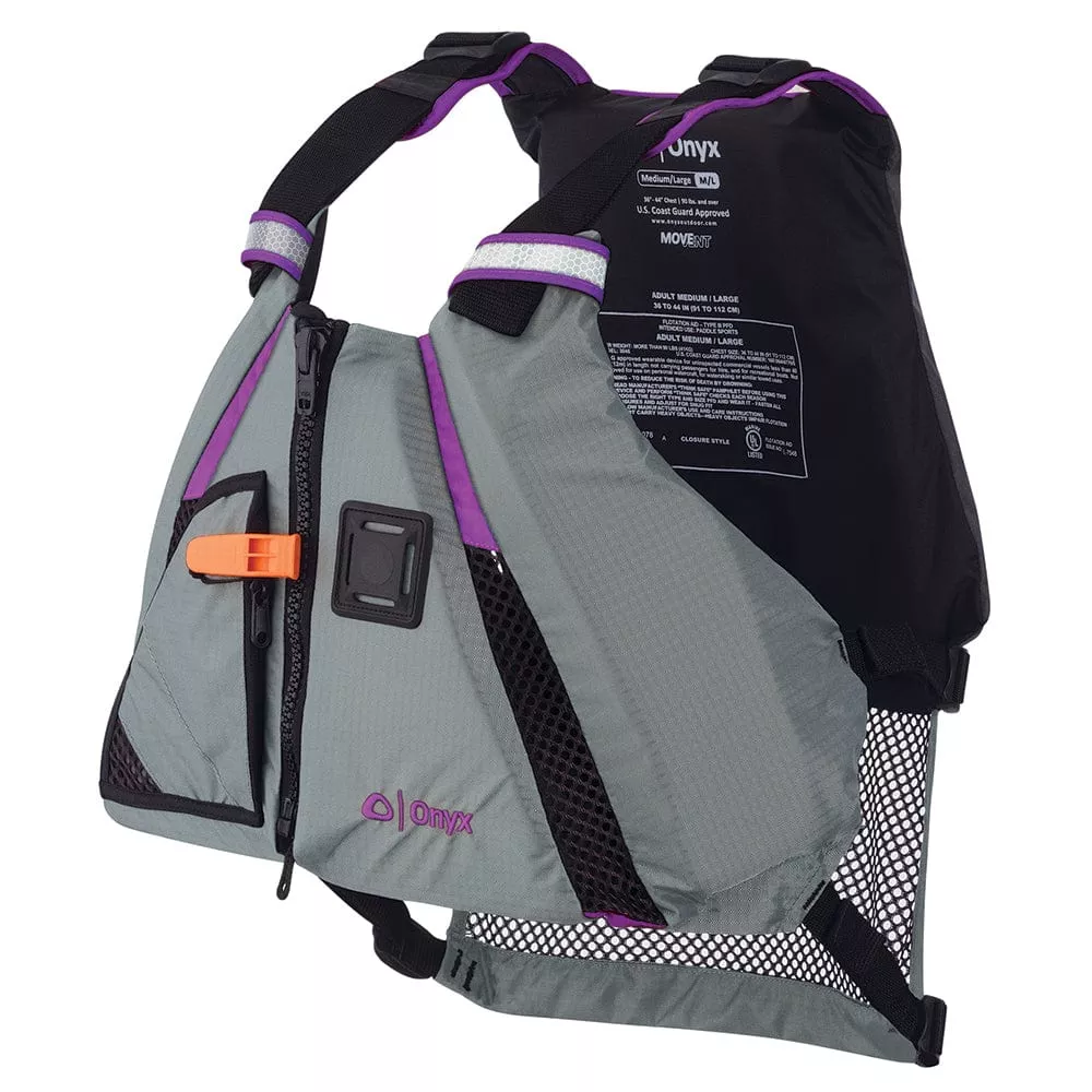Onyx MoveVent Dynamic Paddle Sports Vest – Purple/Grey – Medium/Large
