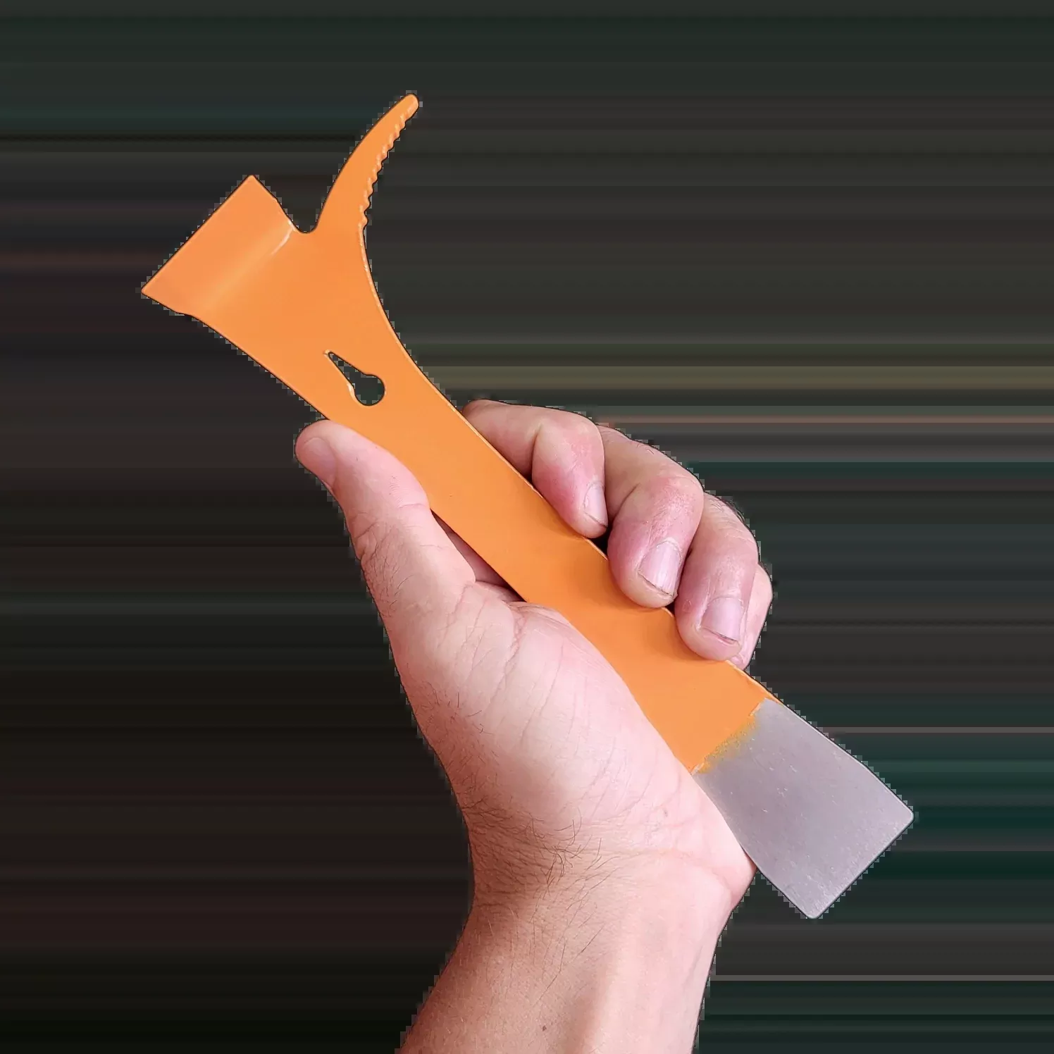 Orange KW Small Steel Hive Tool With Hook