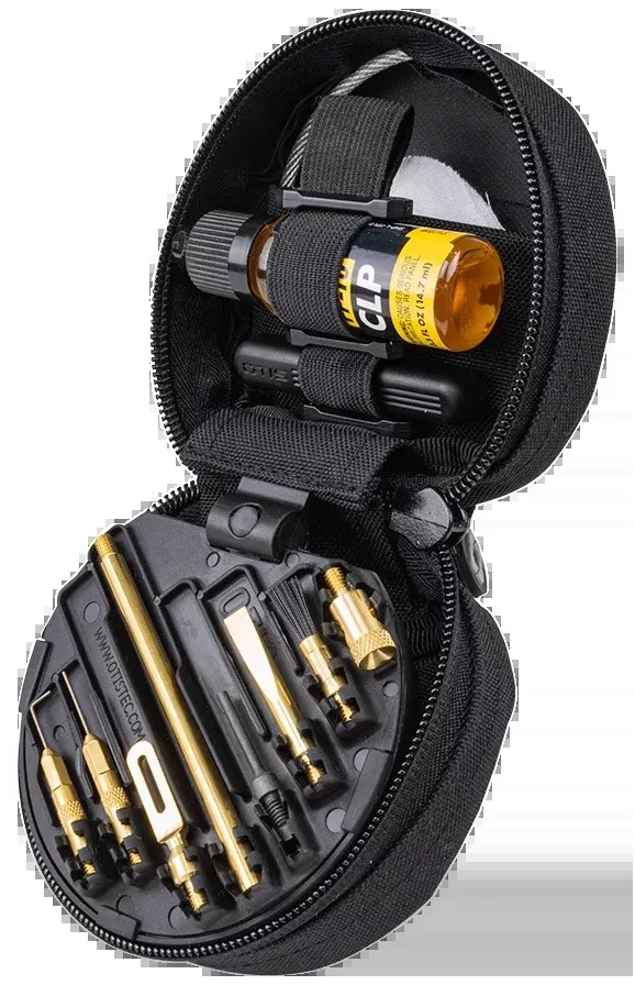 Otis Professional Pistol Cleaning System, .22–.45 Cal, Compact Soft Pack Case, FG645