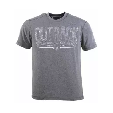 OUTBACK TRADING Fourteener Short Sleeve Gray Shirt (30346-GRY)
