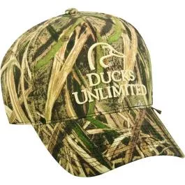 Outdoor Cap Ducks Unlimited Stacked Logo Cap - Mossy Oak Shadowgrass Blades