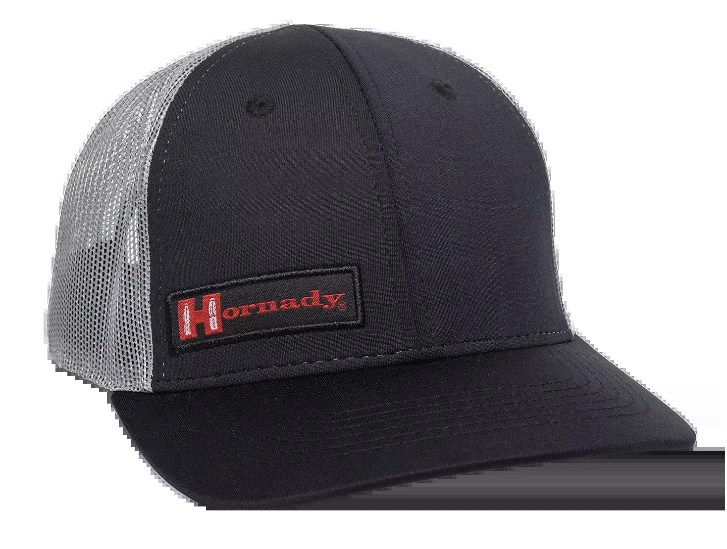Outdoor Cap Hornady Logo Structured Snapback Hat, Black/Gray, One Size Fits All, Cooling Sweatband HRN02A