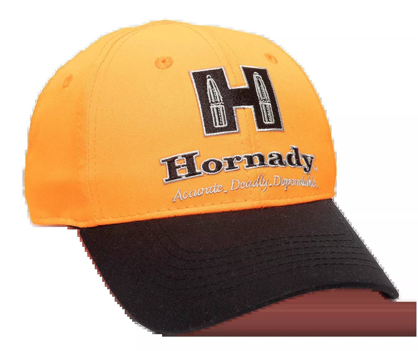 Outdoor Cap Hornady Structured Cap, Polyester Blaze/Black with QTech Sweatband HRN05A