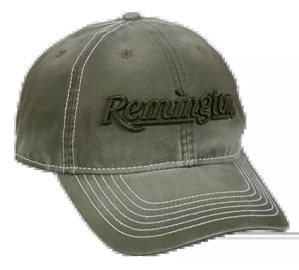 Outdoor Cap Remington Unstructured Olive Hat with Pre-Curved Visor and Low Crown RM51C