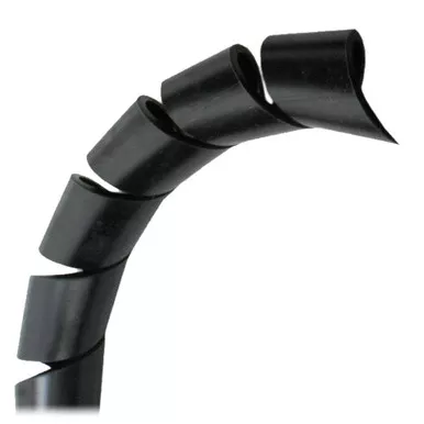 Pacer 1-Inch Black Spiral Wrap, 100-Foot Roll