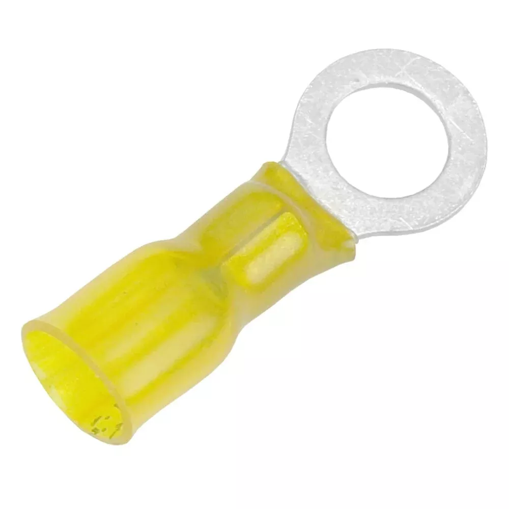Pacer 12-10 AWG Heat Shrink Ring Terminal – 5/16 Stud Size – 100 Pack