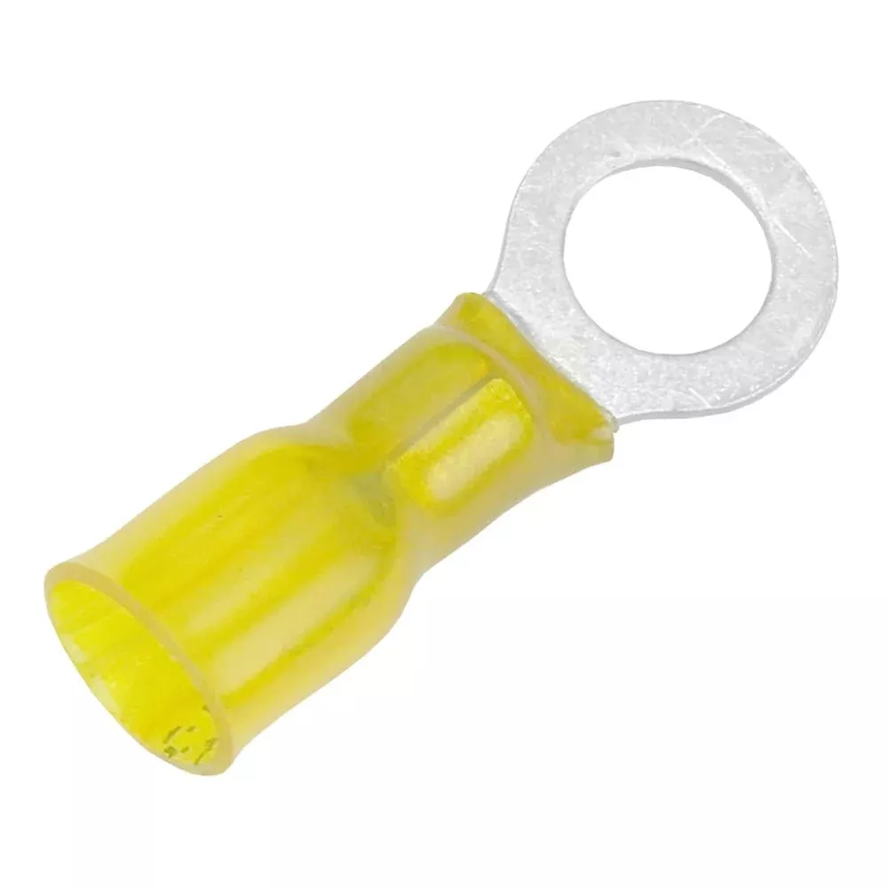 Pacer 12-10 AWG Heat Shrink Ring Terminal – 5/16 Stud Size – 25 Pack
