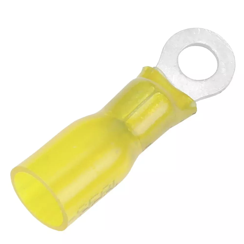 Pacer 12-10 AWG Heat Shrink Ring Terminal – #8 Stud Size – 100 Pack
