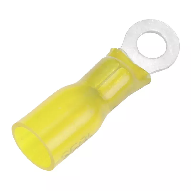 Pacer 12-10 AWG Heat Shrink Ring Terminal – #8 Stud Size – 25 Pack