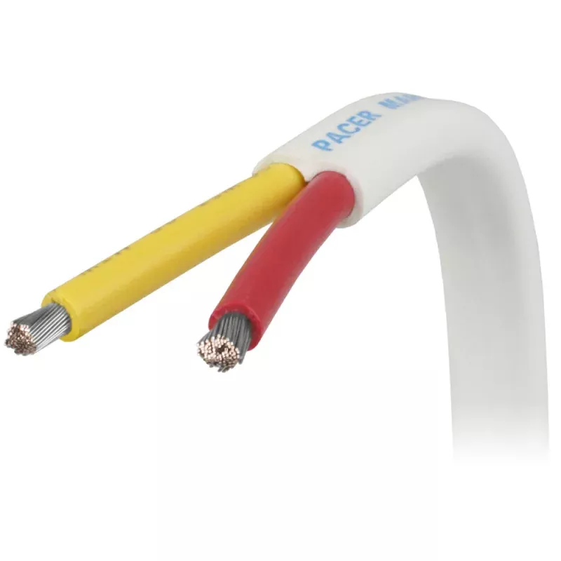 Pacer 16/2 AWG Safety Duplex Cable – Flat Cable – Red/Yellow – 500′