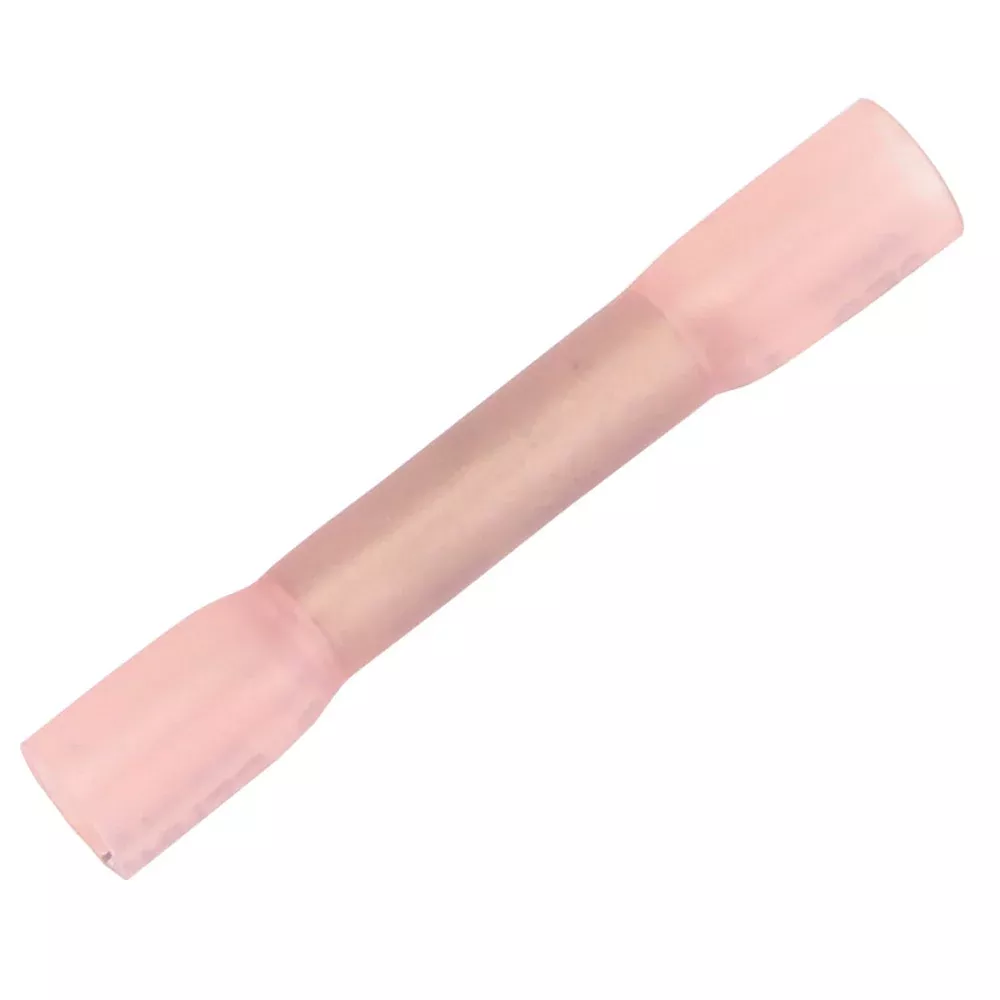 Pacer 22-18 AWG Heat Shrink Butt Connector – 100 Pack