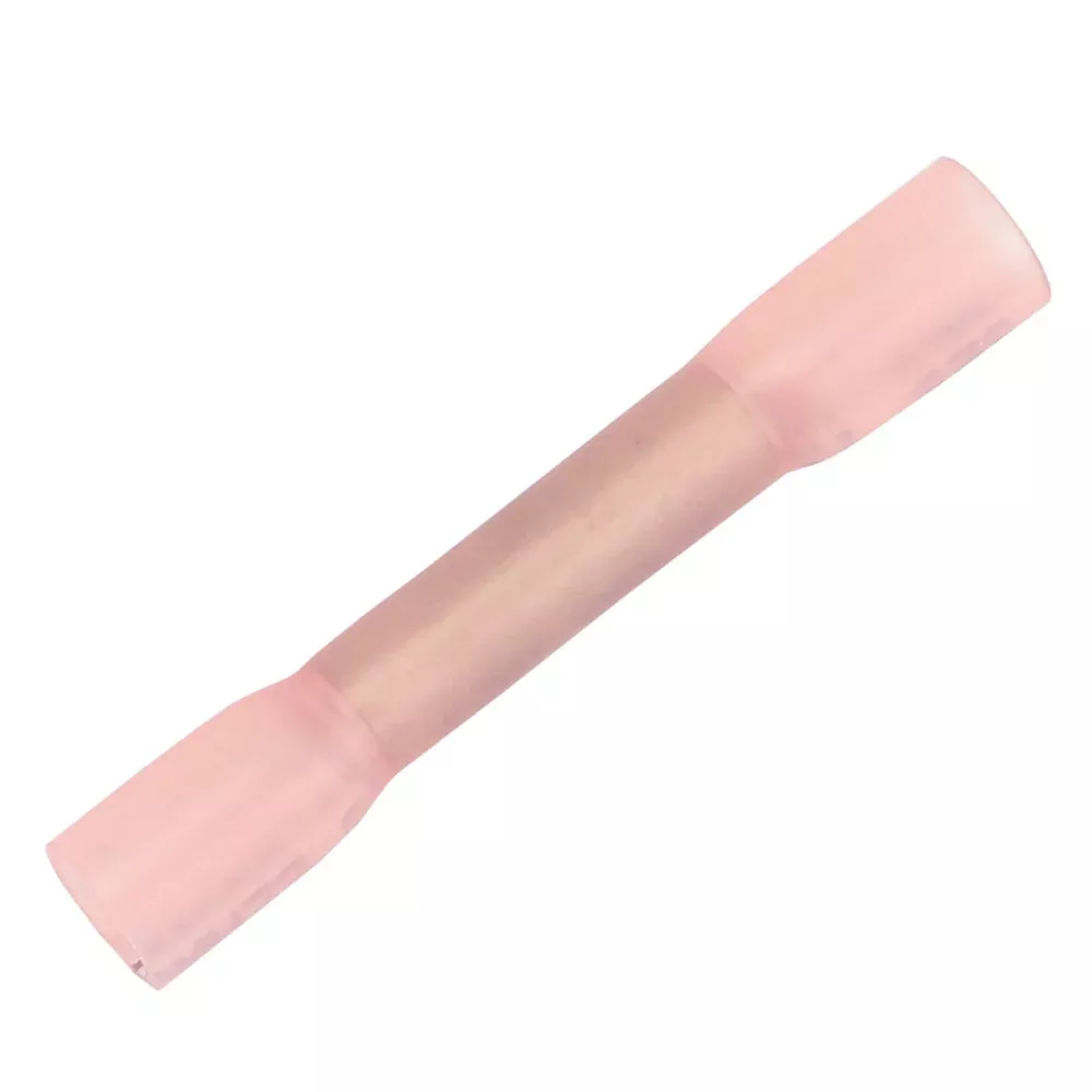Pacer 22-18 AWG Heat Shrink Butt Connector – 25 Pack
