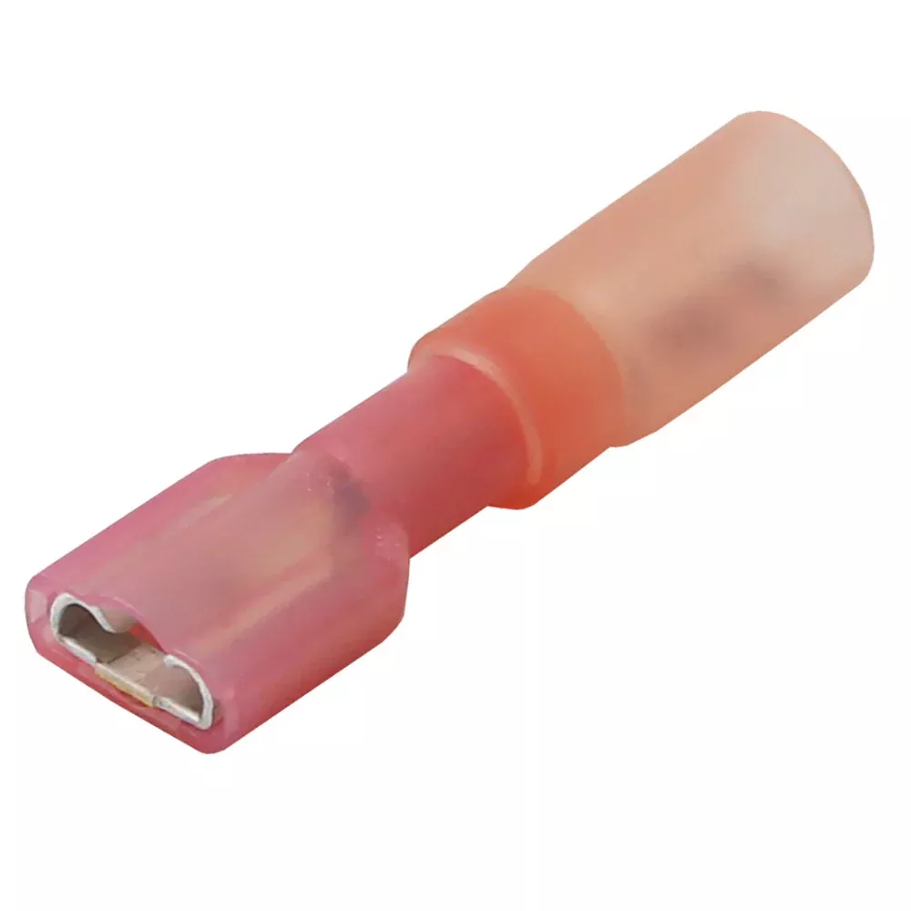 Pacer 22-18 AWG Heat Shrink Female Disconnect – 100 Pack