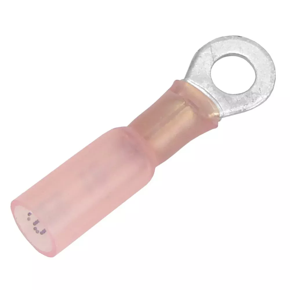 Pacer 22-18 AWG Heat Shrink Ring Terminal – #10 Stud Size – 3 Pack
