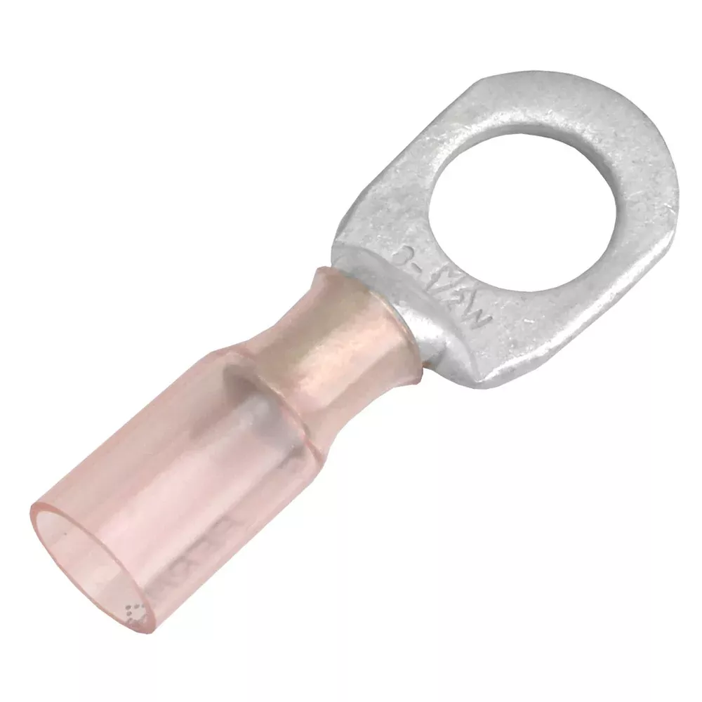 Pacer 8 AWG Heat Shrink Ring Terminal – 1/2 Stud Size – 25 Pack