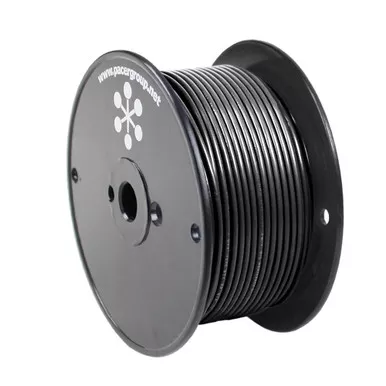 Pacer Black 8 AWG Primary Wire, 250-Foot Spool
