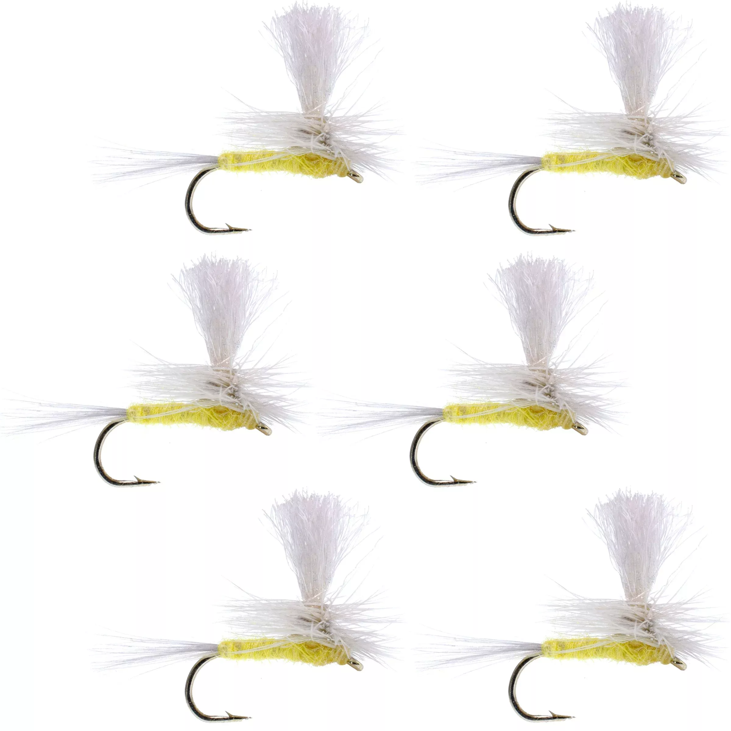 Pale Morning Dun Parachute PMD Classic Dry Fly – 6 Flies Hook Size 14