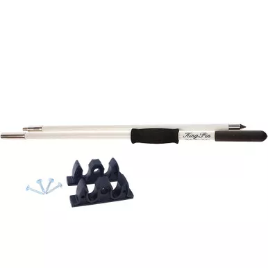 Panther 10-Foot King Pin 2-Piece Anchor Pole White