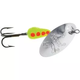 Panther Martin Classic Regulars - #4 - 1/8 oz. - Silver/Chartreuse Orange