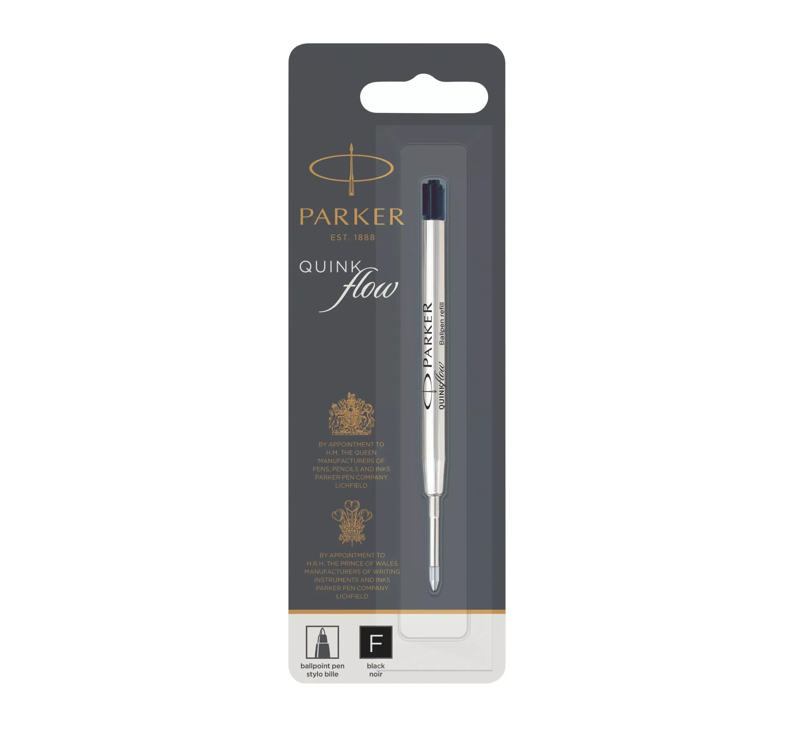 Parker Quink Flow Ballpoint Refill Black Broad