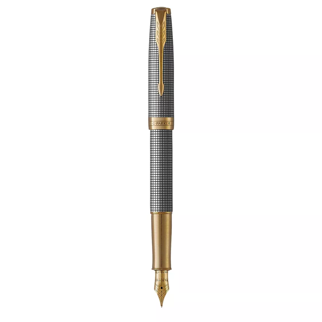 Parker Sonnet Cisele Fountain Pen 18k Gold Broad Nib